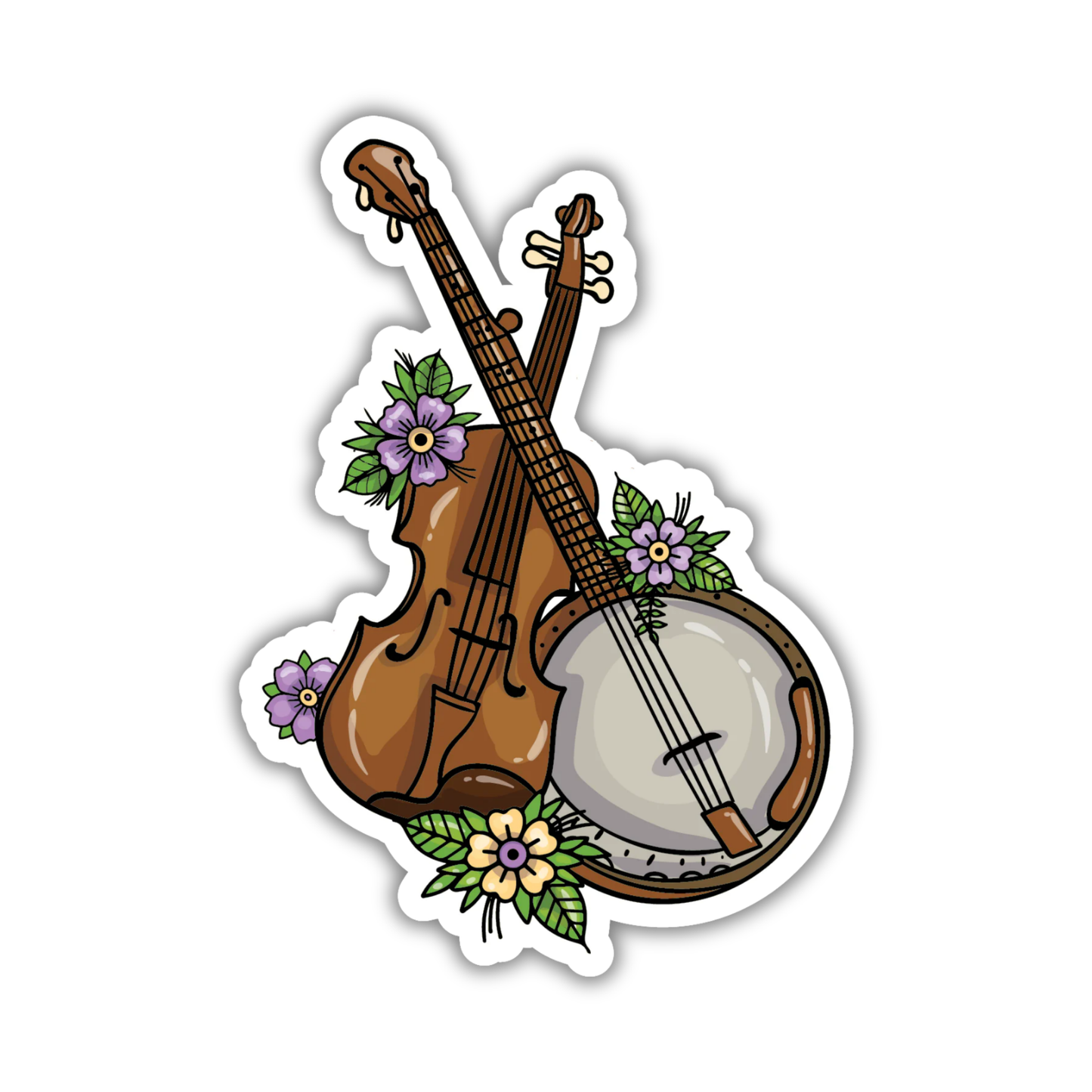 Banjo & Fiddle - Sticker