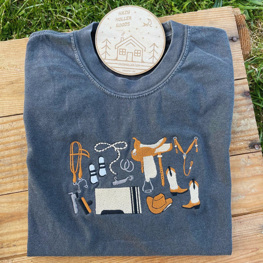 Western Equestrian Doodles - Tee
