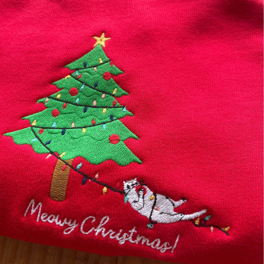 Christmas Chaos Cat- Sweatshirt