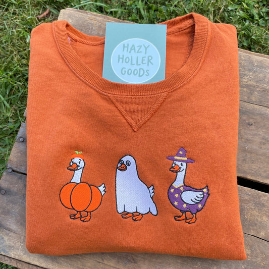 Halloween Porch Geese - Sweatshirt