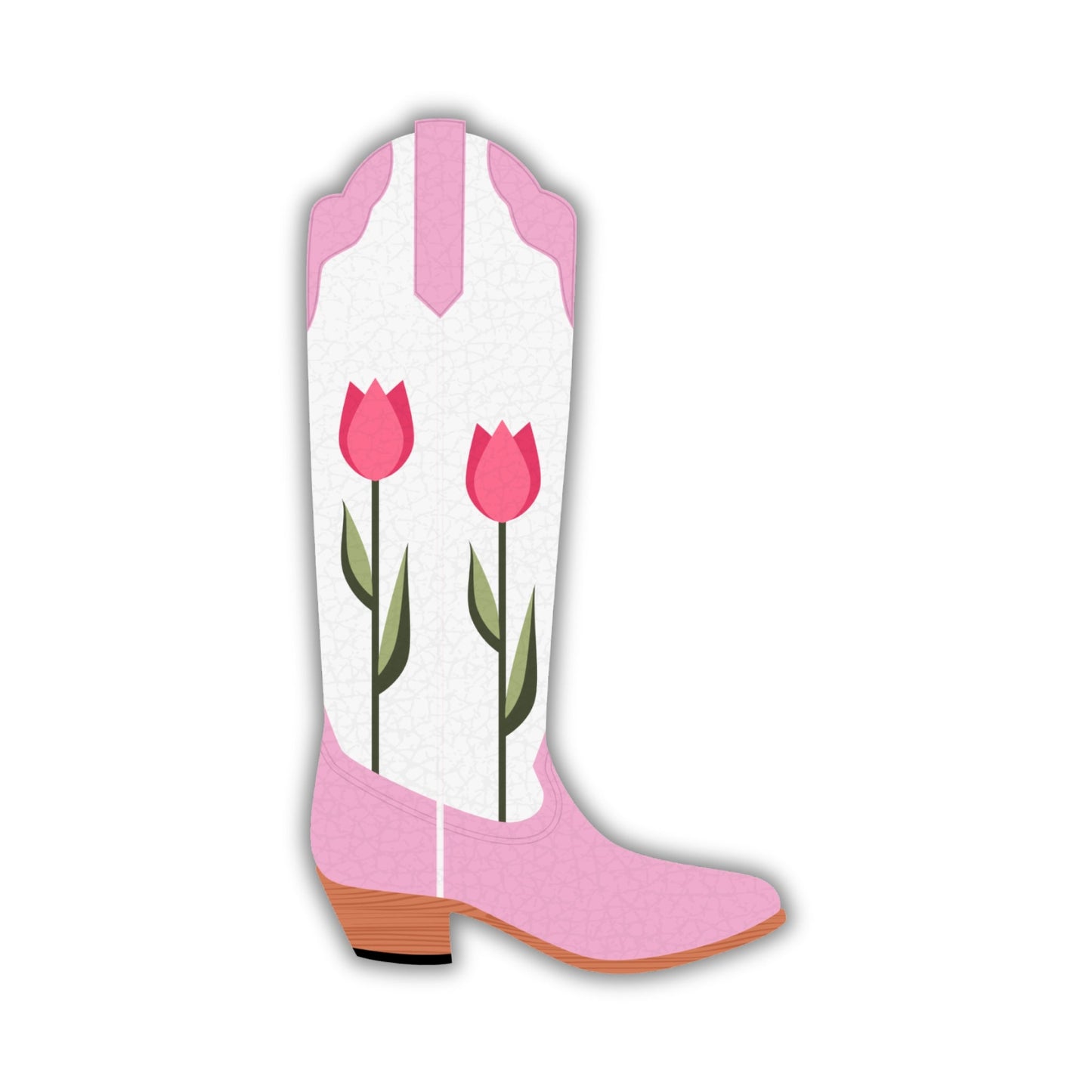 Tulip Cowgirl Boot - Sticker